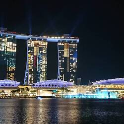 Marina Sands light show