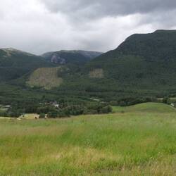 View across the valley