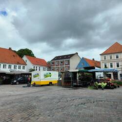 Had lunch in this little town square