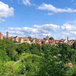 Blick auf Rothenburg ob der Tauber