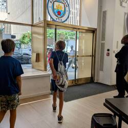 E at the Manchester City Football Club store, and you know he spent some of his money there!