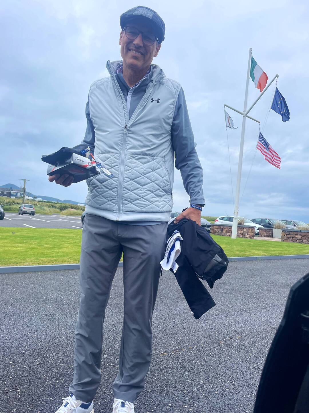 Get out of the car and go play golf already - I'm going back to bed!