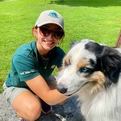 Moki getting lovin at the lock by a Parks Canada lock tender