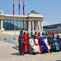 Inauguration of the new Mongolian MPs outside the parliament building