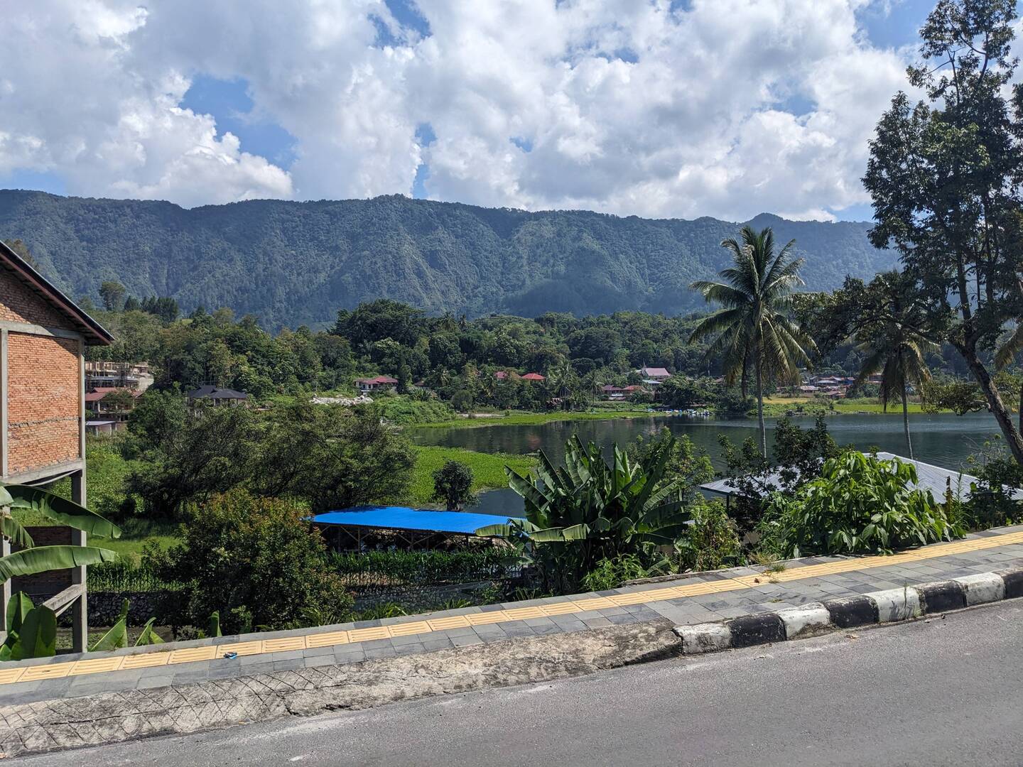 The view of lake toba from Tuk Tuk