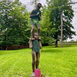 In Uffing werden scheinbar gerne Trockenköpfler geübt.