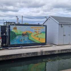 Refuelling at Saul Junction Marina