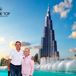 One of the photos from the souvenir package ... Burj Khalifa @ Dubai Mall — Dubai, UAE.