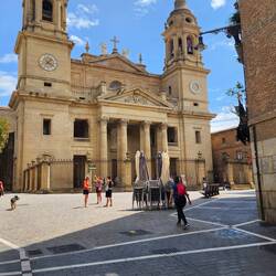 The albergue was right next to the Catedral