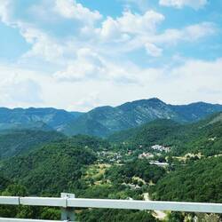 Über diese Berge sind wir gefahren, um nach Griechenland zu gelangen