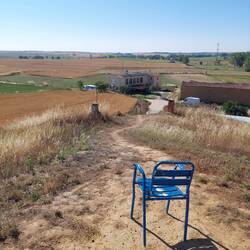 Blick von einer Mostaba in Moratinos.