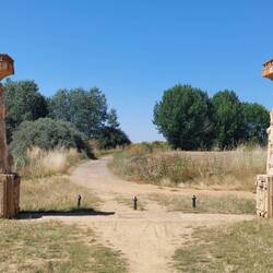 Denkmal des heiligen Bernarndo und angeblicher Mittelpunkt des Jakobsweges.