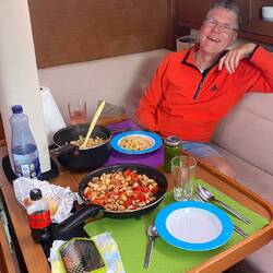 Hungrig nach dem anstrengenden Tag