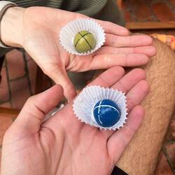 Schokopralinen aus dem Kakao aus Kolumbien 😍