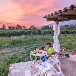 Cool curry and sunset