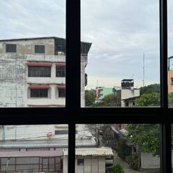 Aussicht Hostelzimmer