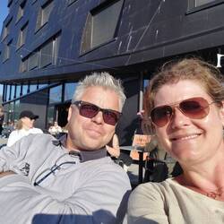 Op terras