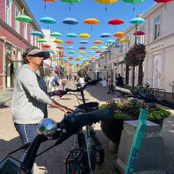 Geschmückte Fußgängerzone