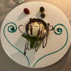 We haven't had a lot of desserts but this chocolate mousse has to be the best one so far!