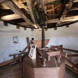 Die Windmühle von innen