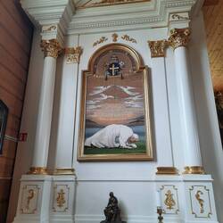 Nebenaltar gewebt (Papst Johannes Paul II)