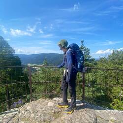 Auf dem Huberfelsen