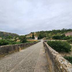 walking over the bridge (12th century 'Queen's Bridge')
