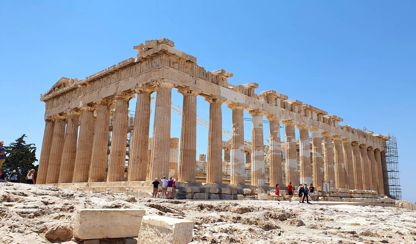 Der Parthenon Tempel - unbestritten die Hauptattraktion auf der Akropolis