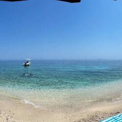 The whole beach to ourselves like paradise