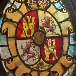 Das Wappen von Kastilien-Léon.