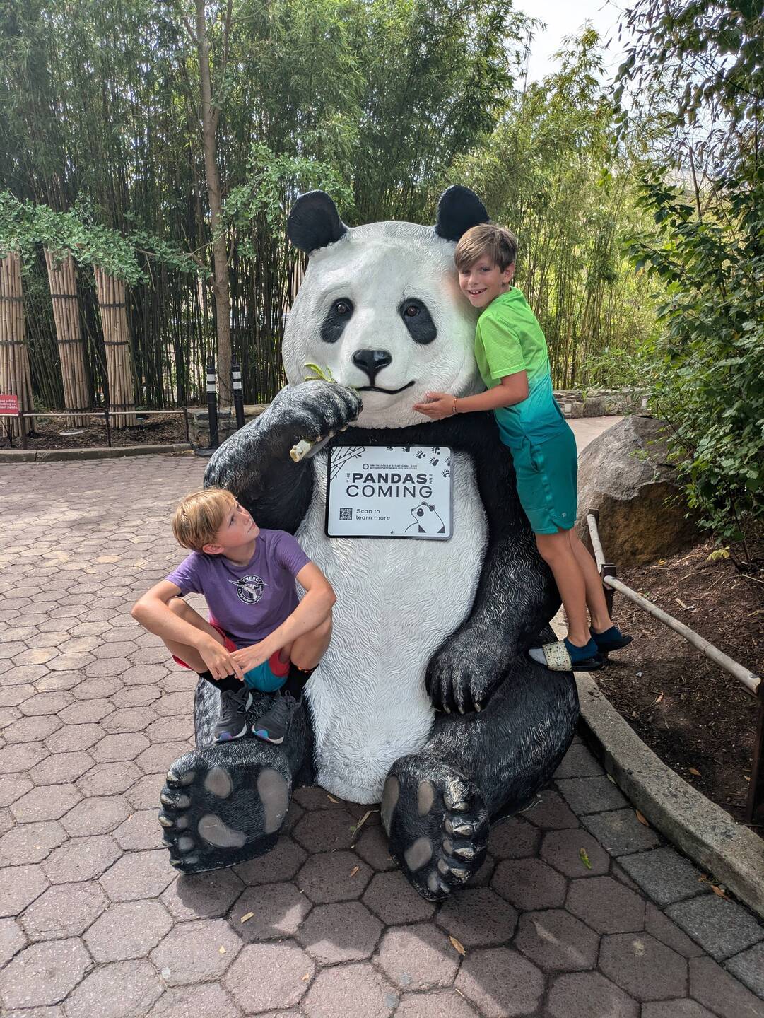 No pandas at the zoo yet, but still got snuggle with a look alike.