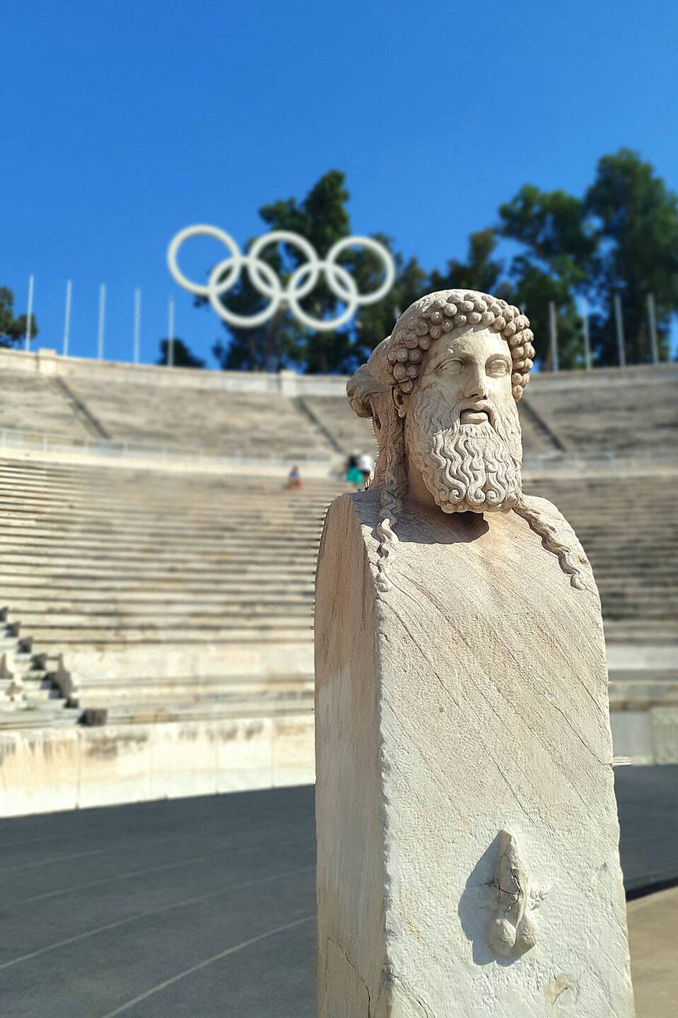 Das Panthinaiko Stadion - an antiker Stelle das Stadion der 1. Olympischen Spiele der Neuzeit 1896