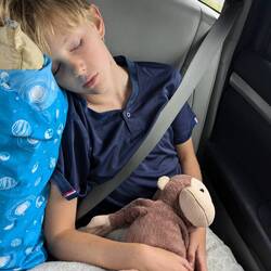 How we all feel on this 9 hour drive home after the long week.