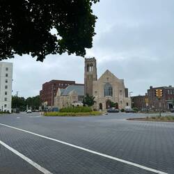 Monument Avenue with only the Arthur Ashe left!
