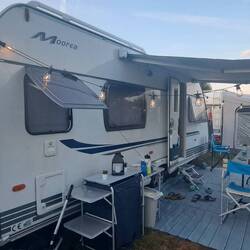 Abendstimmung auf unserem Platz...