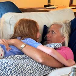 Mary snuggles!