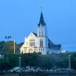 Catholic Church attended by President and Mrs. Kennedy