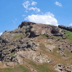 unser eigentlicher Gipfel, der mir wie ein riesiger schlafender Hund erschien