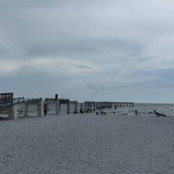 Das Pier ist vollkommen zerstört