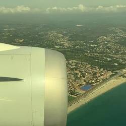 AA746 approaching Nice. I believe this is Cannes below us.