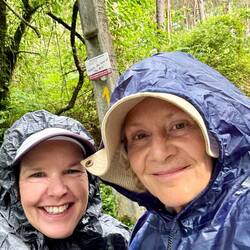 We broke out the ponchos for about one hour and then never needed them again