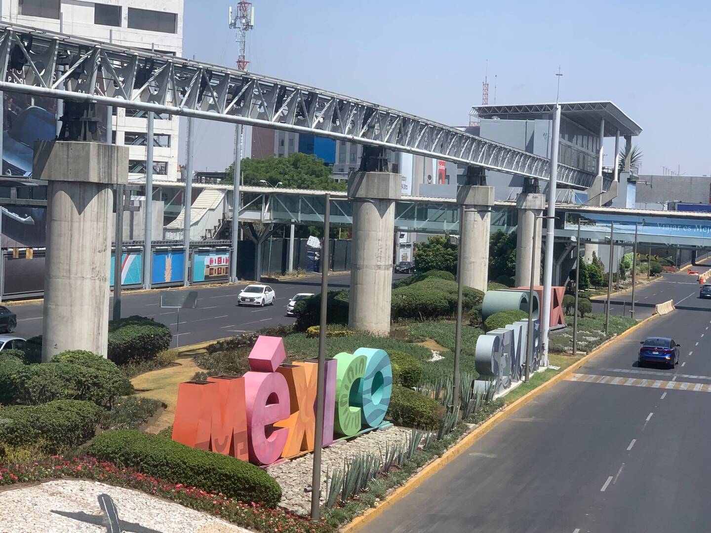 Mexico City, in front of Camino Real Hotel