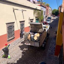 Garbage collection every morning at 11:00