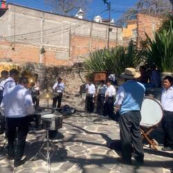 Band at the end of the street