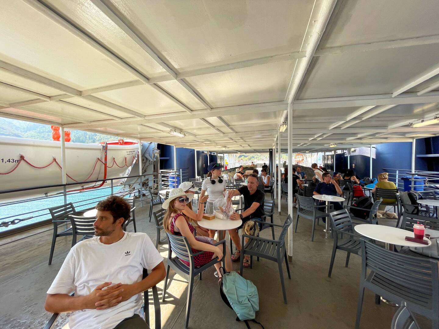 The ferry to Athens is like a cruise ship it was huge