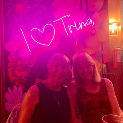 With Joanne at Trina Cantina