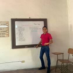 David - calm, patient, fun teacher