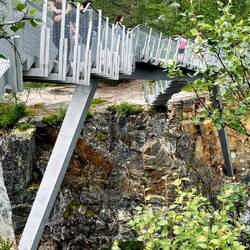 Brücke über dem Vøringfossen