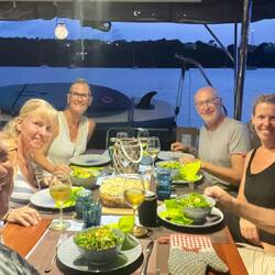 gesellige Abende. hier mit Andrea, Pauli, Resi und Werner