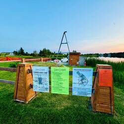 Der Park grenzte direkt an eine Waveboardstation